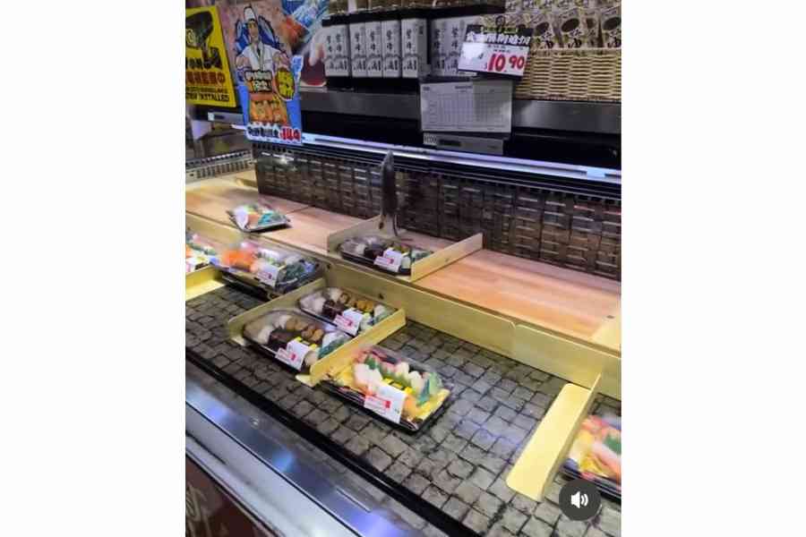 網傳屯門Donki老鼠爬壽司貨架 食環署：食物製造廠現鼠跡提出檢控