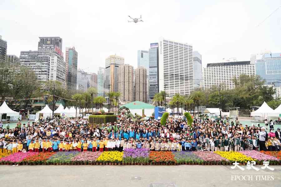 維園花展3月下旬揭幕 逾千學童鑲嵌「港島花徑」