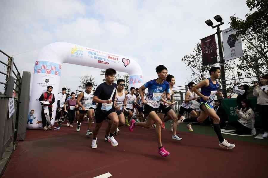 毅力十二愛心跑西沙舉行 逾1600人參與接力賽