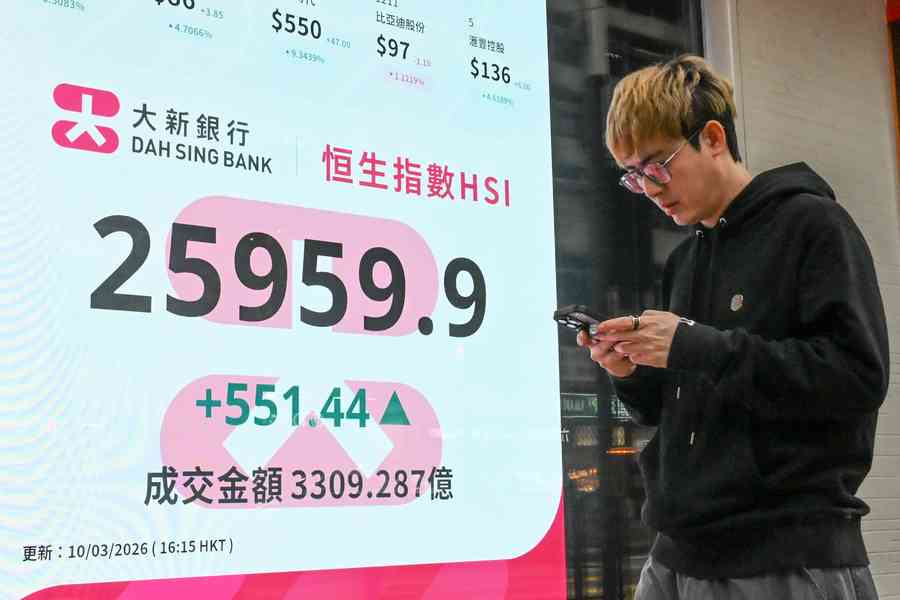 恒指大漲551點、亞太股上揚 理文化工挫8%
