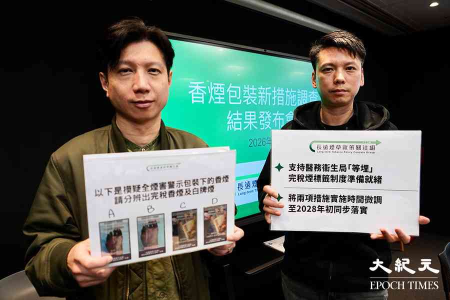 調查指「全煙害警示包裝」下 九成吸煙者無法分辨白牌煙