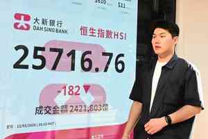 恒指降182點、亞太股向下 國泰君安挫逾4%