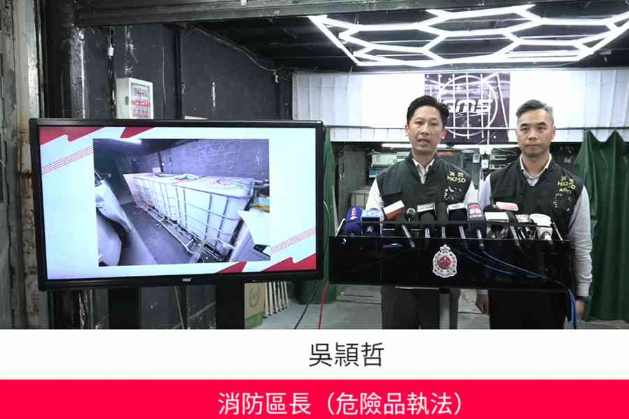 土瓜灣益豐大廈地舖藏非法油站 消防檢850升汽油拘一男