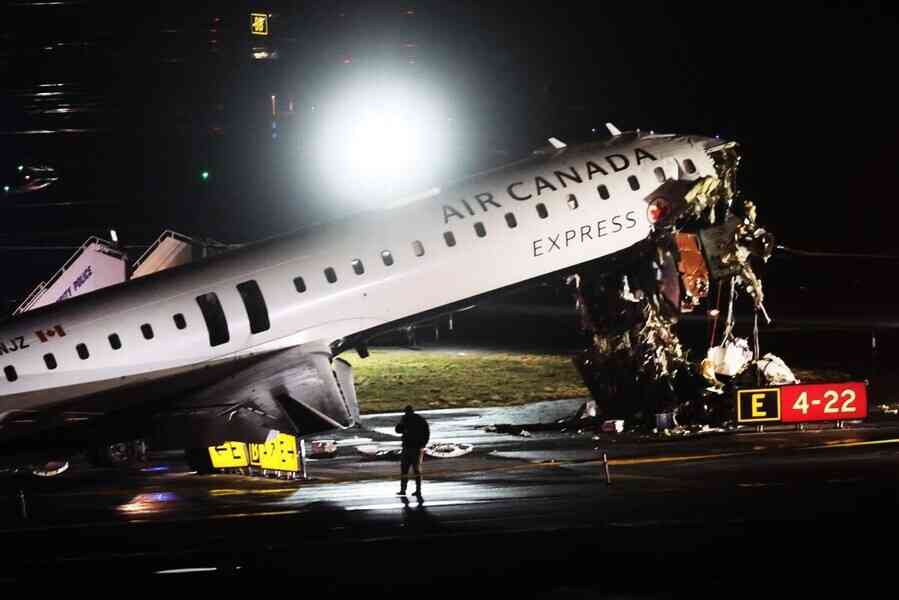 （更新）紐約拉瓜迪亞機場客機撞消防車 兩機師亡41人傷 五百多班航班取消