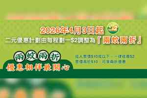 2元搭車將改「兩蚊兩折」孫玉菡:改善「長車短搭」