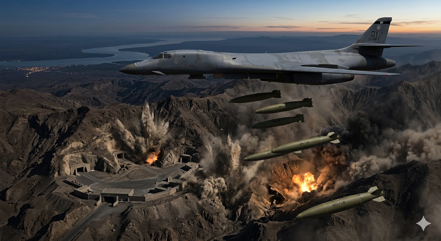 【新世紀特稿】【時事軍事】夏洛山｜美軍用5000磅鑽地炸彈教伊朗強硬派學會外交