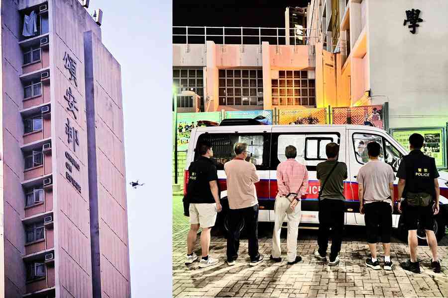 馬鞍山跨部門打擊街頭聚賭 警首度利用無人機偵巡黑點