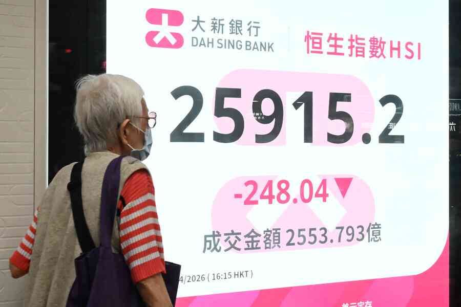 恒指跌248點、亞太股疲弱 佐丹奴首季收入升近4%