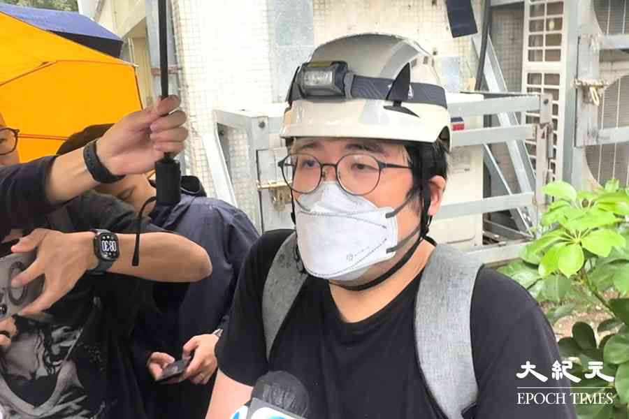 宏福苑｜腳傷居民堅持拄枴杖回家