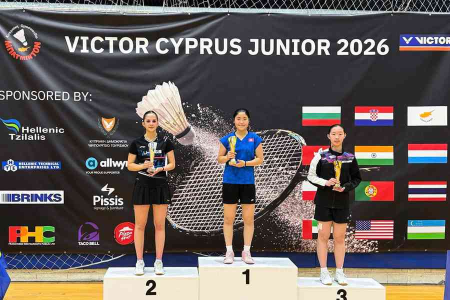 塞浦路斯青少年國際賽 葉心悠連奪兩站女單U19封后