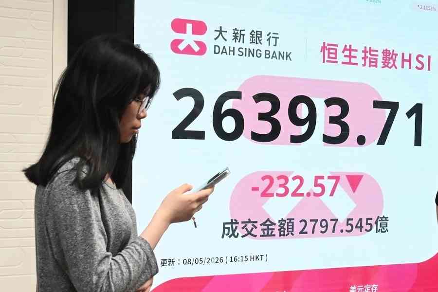 恒指挫232點、科指跌0.4% 成交額2,798億
