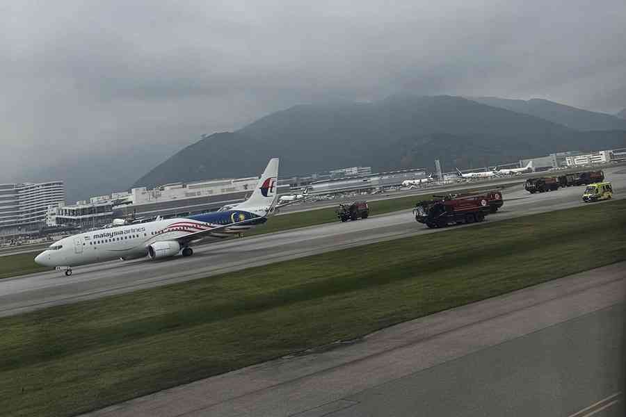 馬航客機起飛發生爆胎　拖回停機坪無人傷