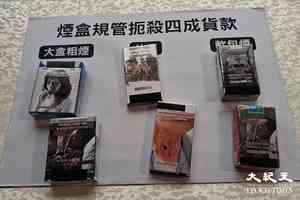 煙盒不再標焦油及尼古丁含量 明年3月起推統一包裝