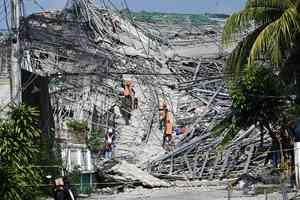 菲律賓興建中大樓倒塌增至3死 仍有18人失蹤