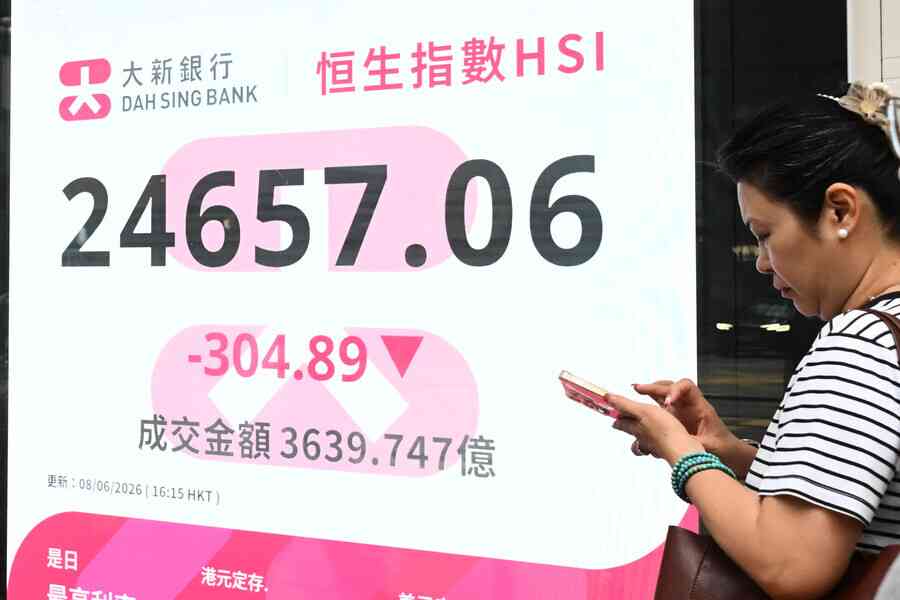 恒指跌304點、亞太股下挫 勝宏科技插逾8%