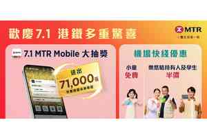 港鐵派7.1萬張免費車程及逾700萬元商場禮券