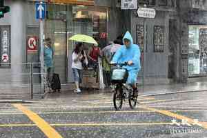 天文台一度發出黃雨警告信號（更新）