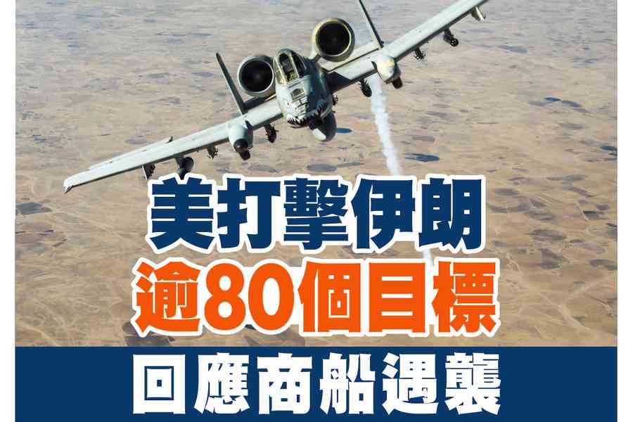 【A1頭條】美打擊伊朗逾80個目標 回應商船遇襲