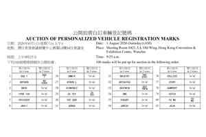 「YUT G0R」自訂車牌本周六公開拍賣 曾遭拒惹司法覆核
