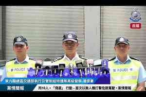 警方首次用無人機打擊危險駕駛 拘10人  