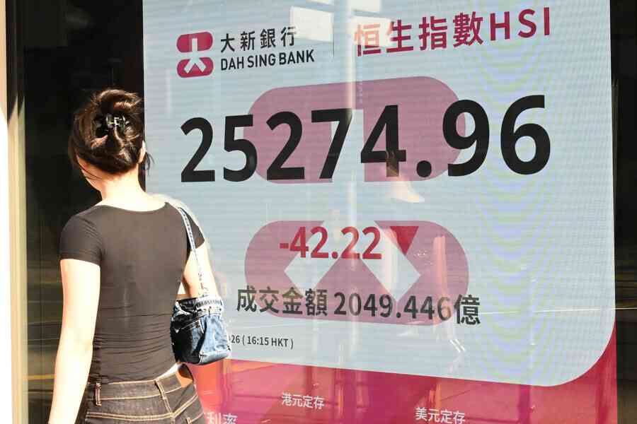 恒指倒跌42點 海底撈傳遭CEO妻減持、世茂挫逾14%