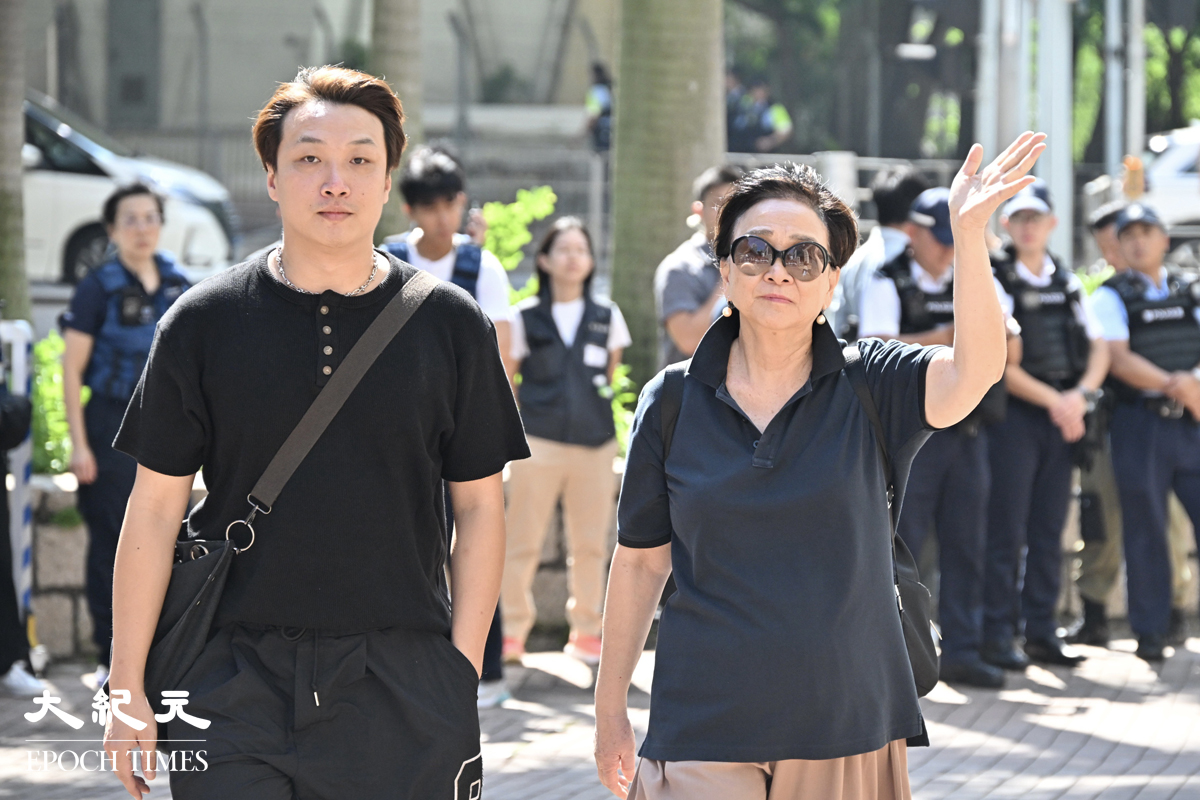 前民陣召集人岑子杰（左）、民主黨前主席劉慧卿（右）。（吳銳略／大紀元）