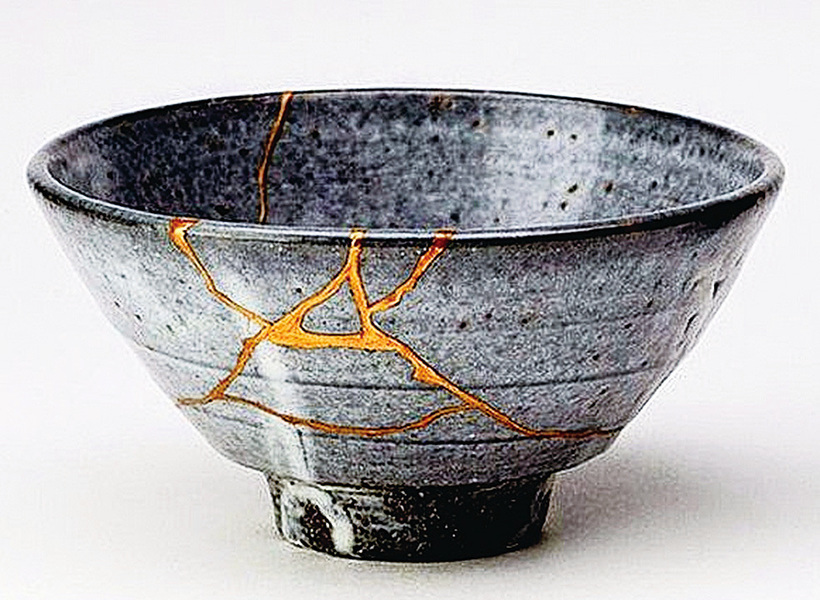 日本精緻手工藝金繕 以黃金修復破損陶瓷器皿