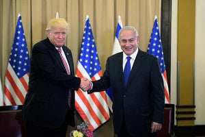 特朗普訪問以色列 稱絕不允許伊朗擁有核武