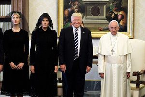 特朗普訪問梵蒂岡 和教宗相互傳達和平信息