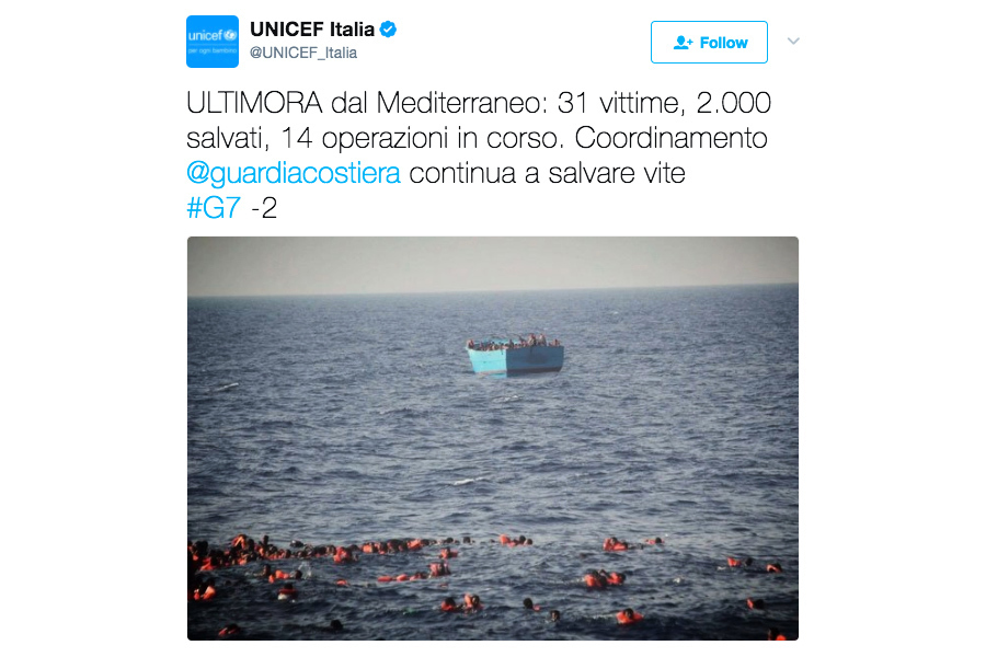 利比亞外海34人落海溺斃 包括至少10童