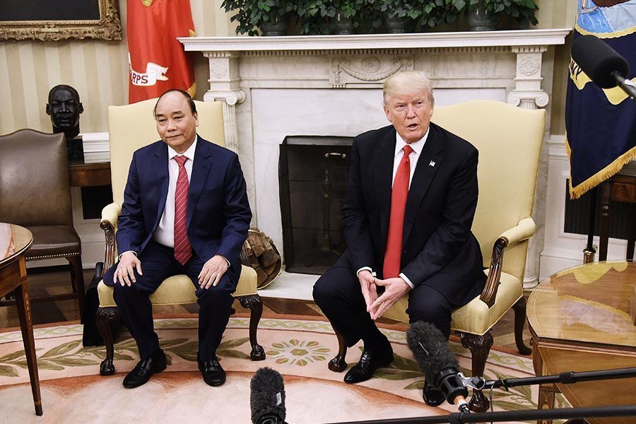 特朗普會見越南總理 貿易問題是重點
