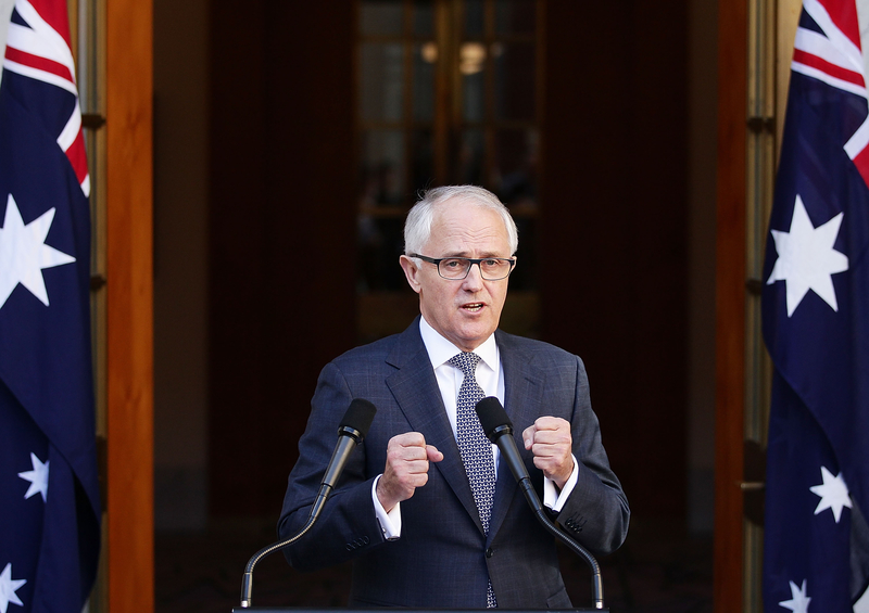 澳洲總理特恩布爾（Malcolm Turnbull）。（Stefan Postles/Getty Images）