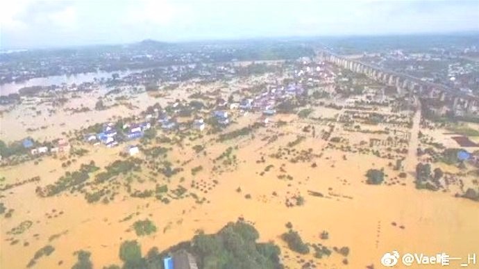 湖南、廣西、貴州等地近期遭受嚴重洪澇災害。（網絡圖片）