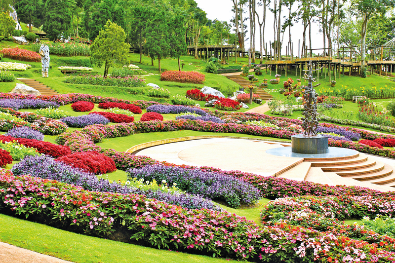 布查特花園  春花燦爛