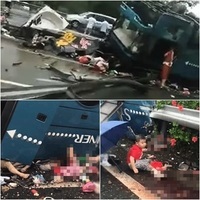 廣州載44人巴士翻車 官方稱19死
