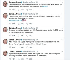 G20會議當天早晨 特朗普連發五條推文