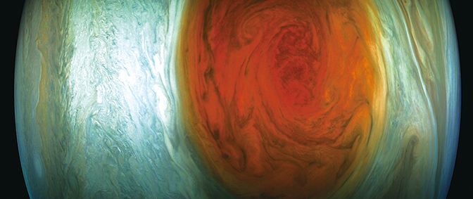 NASA公佈木星「大紅斑」近距照片