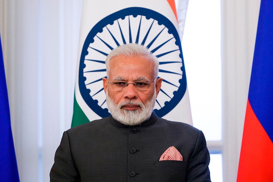 圖為印度總理莫迪。（DMITRY LOVETSKY/AFP/Getty Images）