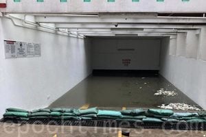 杏花邨停車場水浸 數十車輛恐報廢