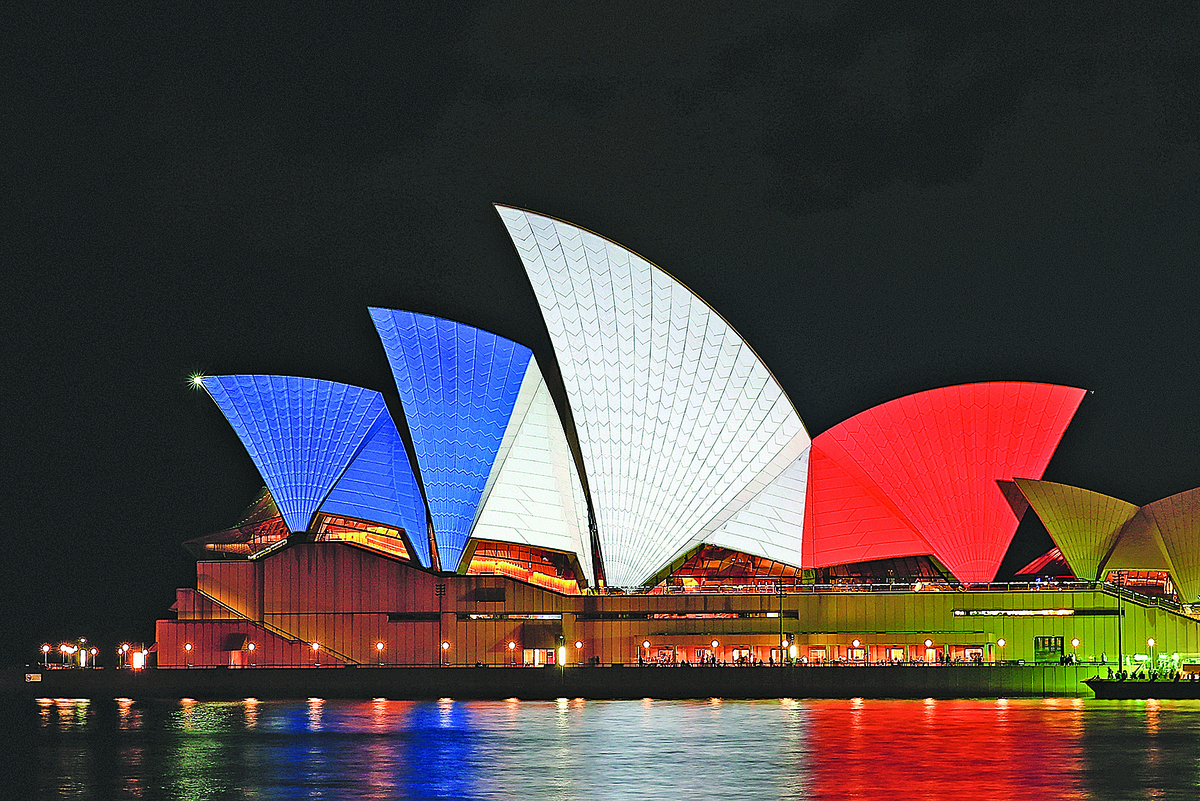圖為澳洲悉尼歌劇院。（Getty Images）