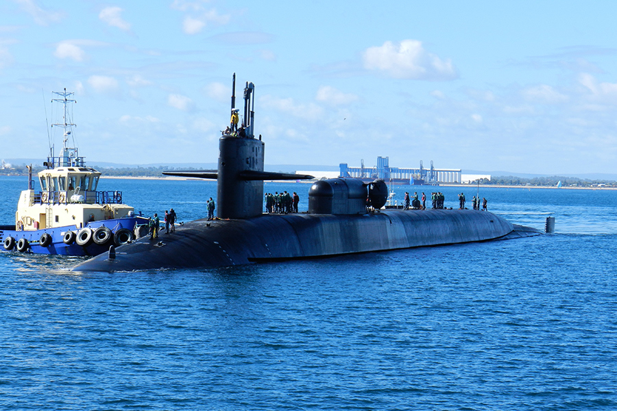 美核潛艇抵韓 列根號航母下周加入美韓軍演