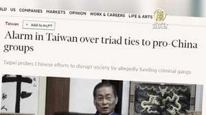 台灣調查親共黑幫 英媒揭張安樂每月赴陸