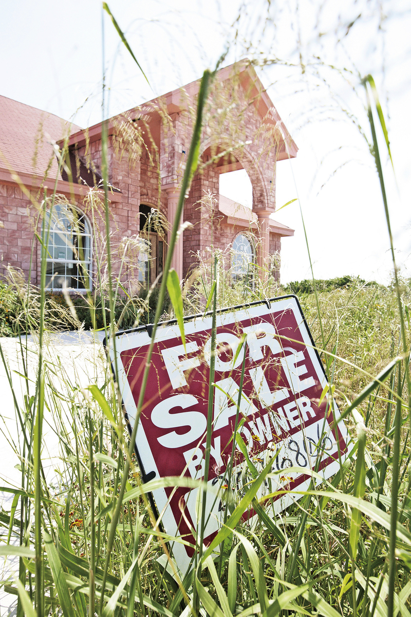 上月德克薩斯州一所房屋用比特幣交易。圖為一所待售房產。（Getty Images、Fotolia）