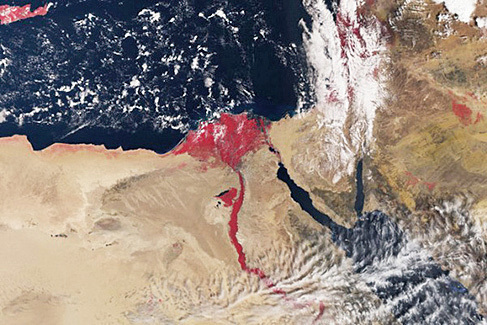 「血色尼羅河」衛星圖 引人關注宗教傳說