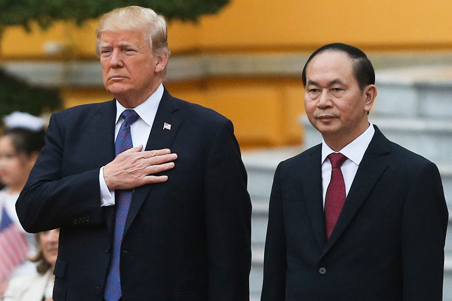 特朗普訪越南 北韓和貿易問題是重中之重