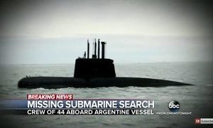 阿根廷潛艇離奇失蹤三天 NASA飛機協助搜索