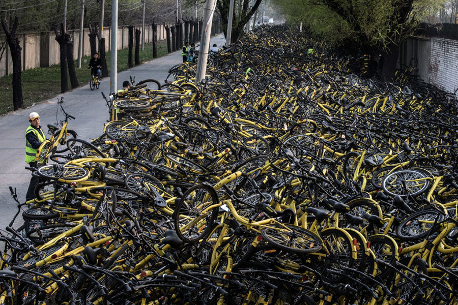 中國共享單車「生產第一鎮」百家企業倒閉