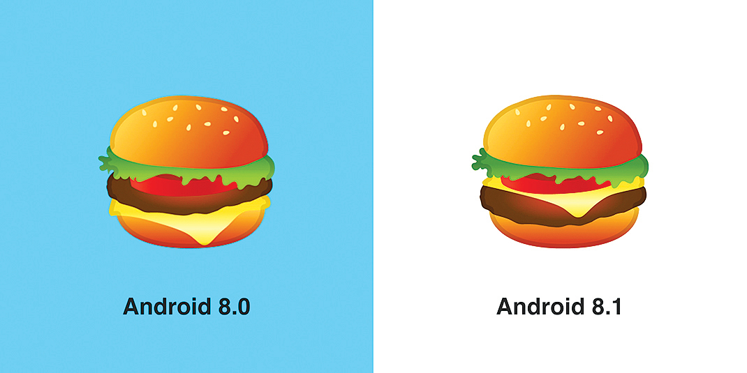 知錯必改 Google修改了漢堡emoji