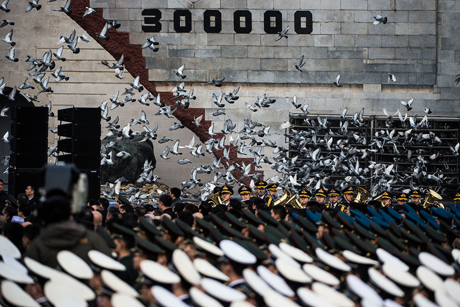 南京舉辦大屠殺公祭 大批警察戒嚴