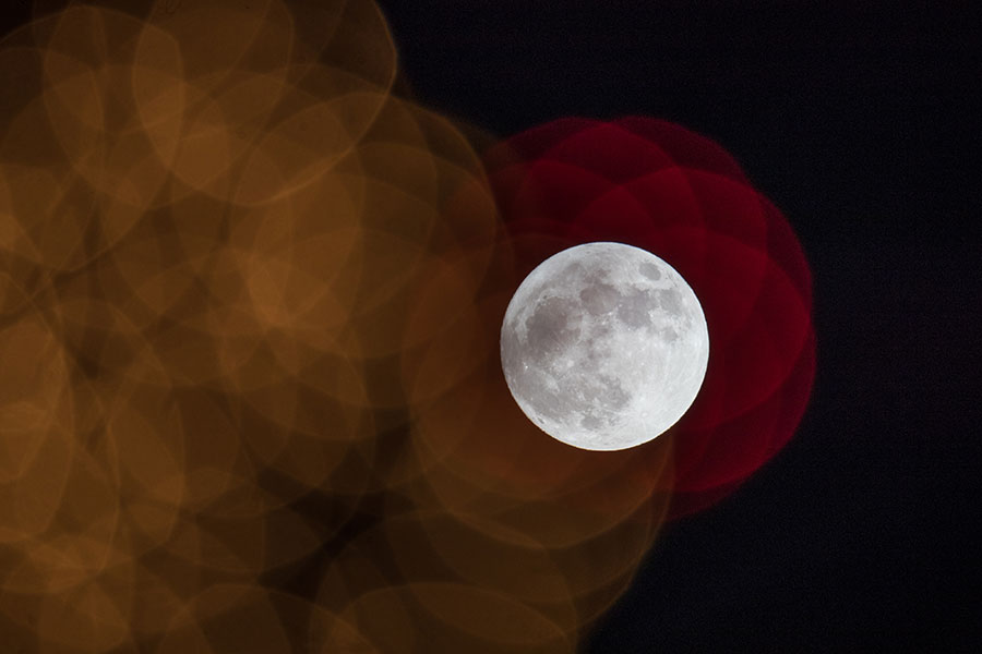 英格蘭的超級月亮。（Matt Cardy/Getty Images）